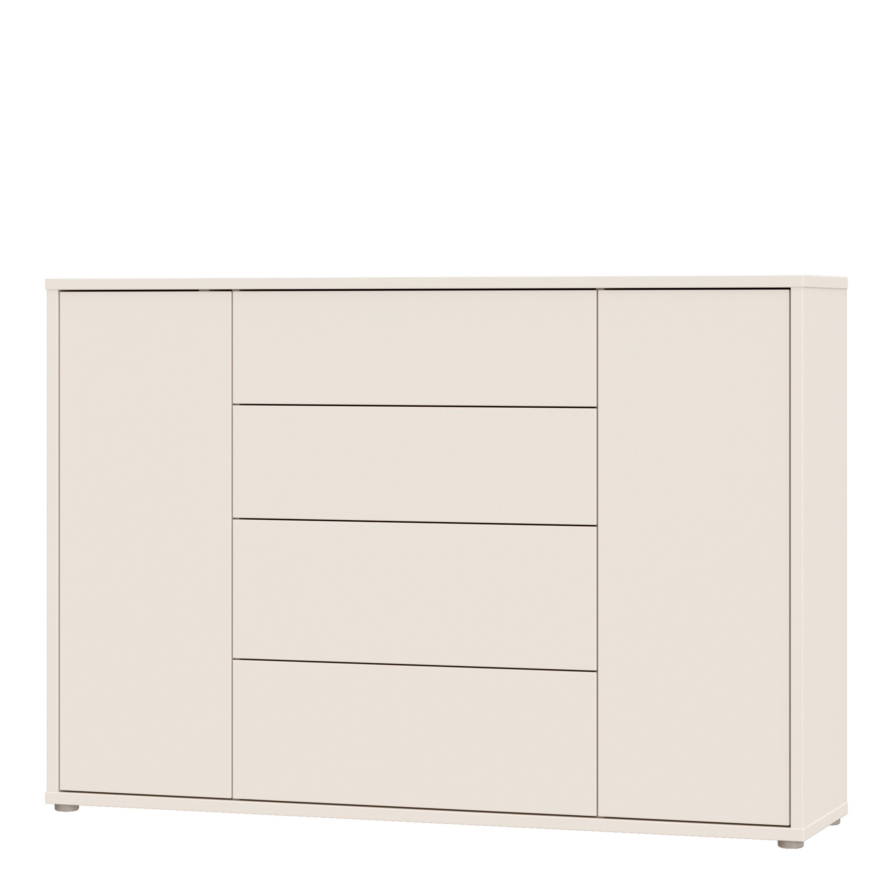 Alice Springs Wide Sideboard with 4 Drawers & 2 Doors with Push-to-Open in Sand