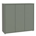 Alice Springs Shoe Cabinet with 3 Doors Push-to-Open in Sage Green