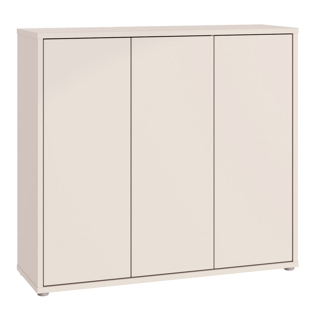 Alice Springs Shoe Cabinet with 3 Doors Push-to-Open in Sand