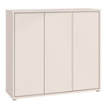 Alice Springs Shoe Cabinet with 3 Doors Push-to-Open in Sand