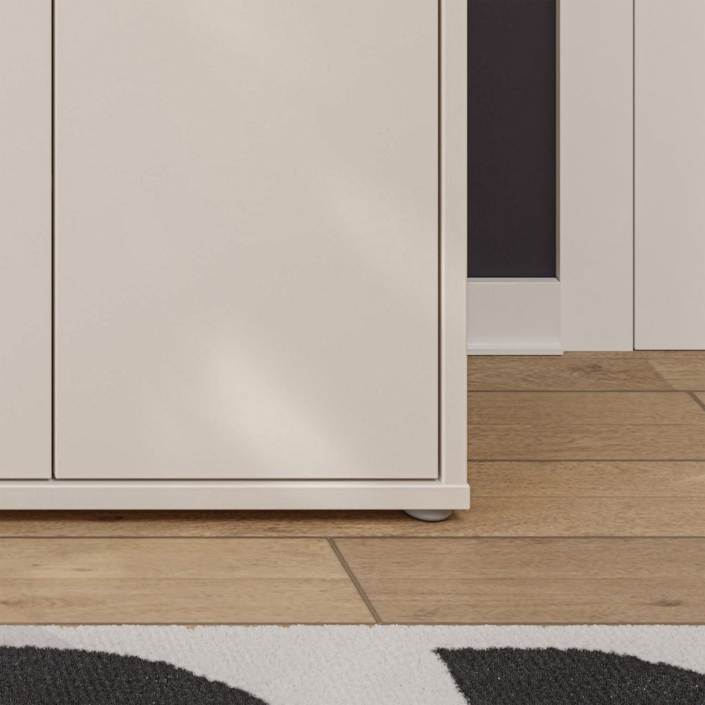 Alice Springs Shoe Cabinet with 3 Doors Push-to-Open in Sand