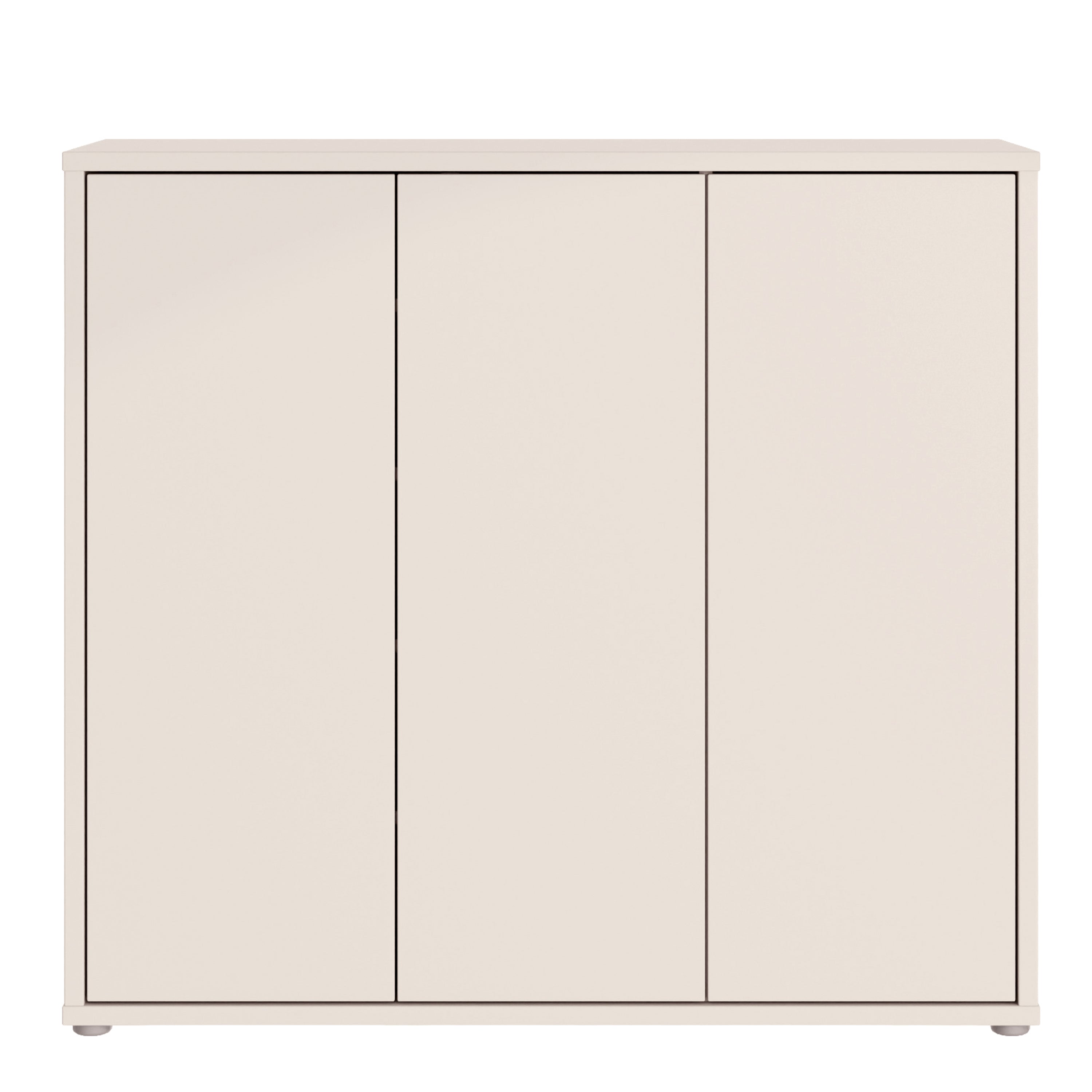 Alice Springs Shoe Cabinet with 3 Doors Push-to-Open in Sand