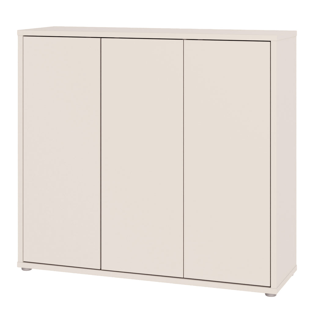 Alice Springs Shoe Cabinet with 3 Doors Push-to-Open in Sand