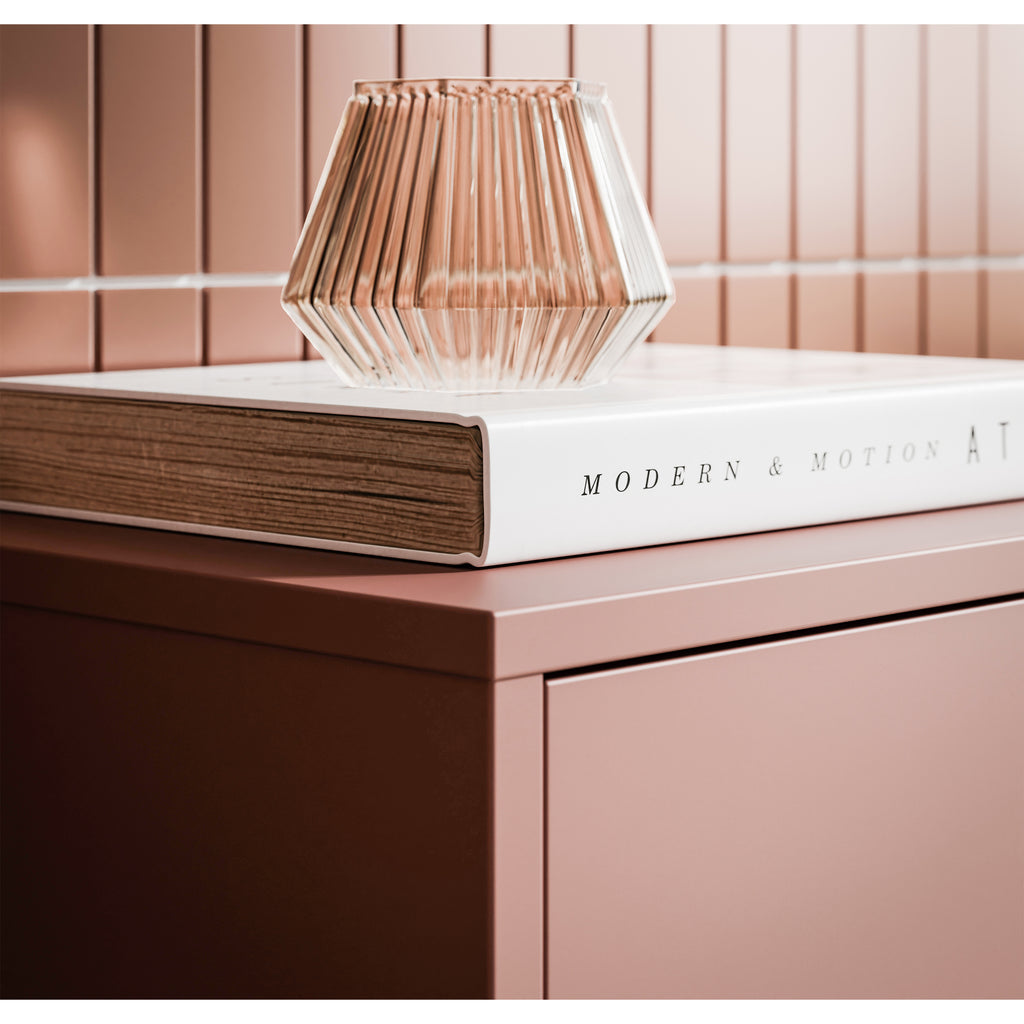 Alice Springs Shoe Cabinet with 3 Doors Push-to-Open in Terracotta