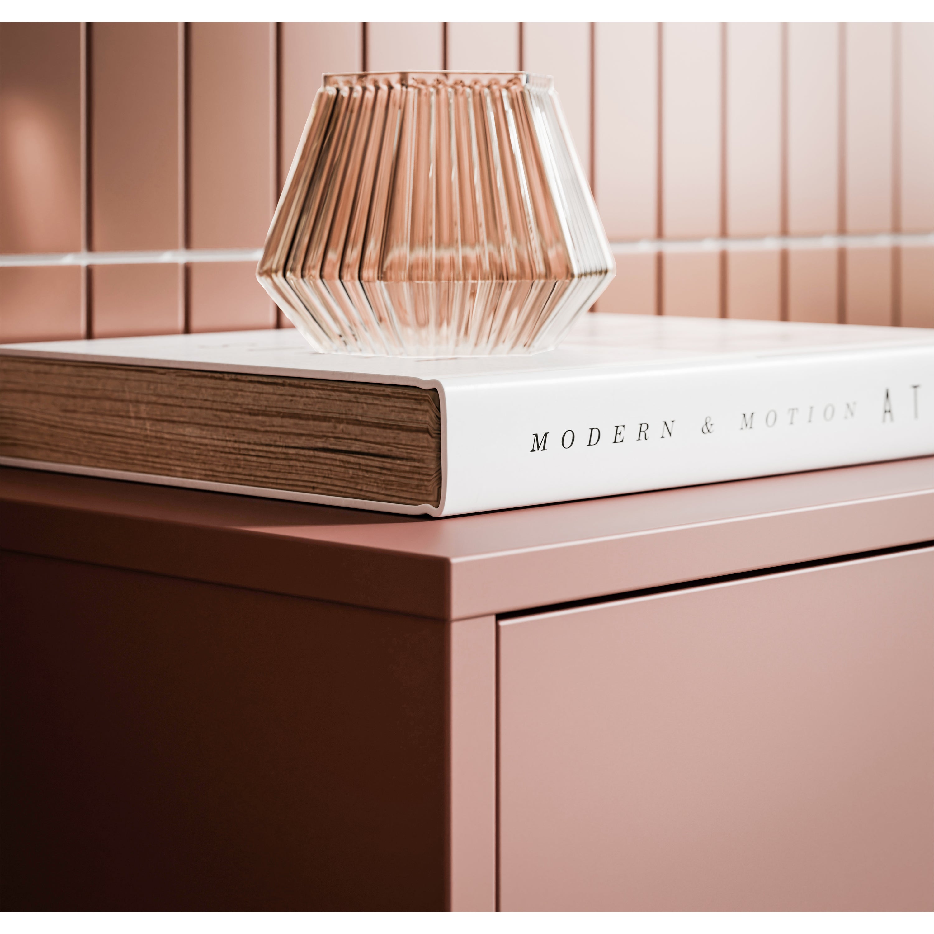 Alice Springs Shoe Cabinet with 3 Doors Push-to-Open in Terracotta