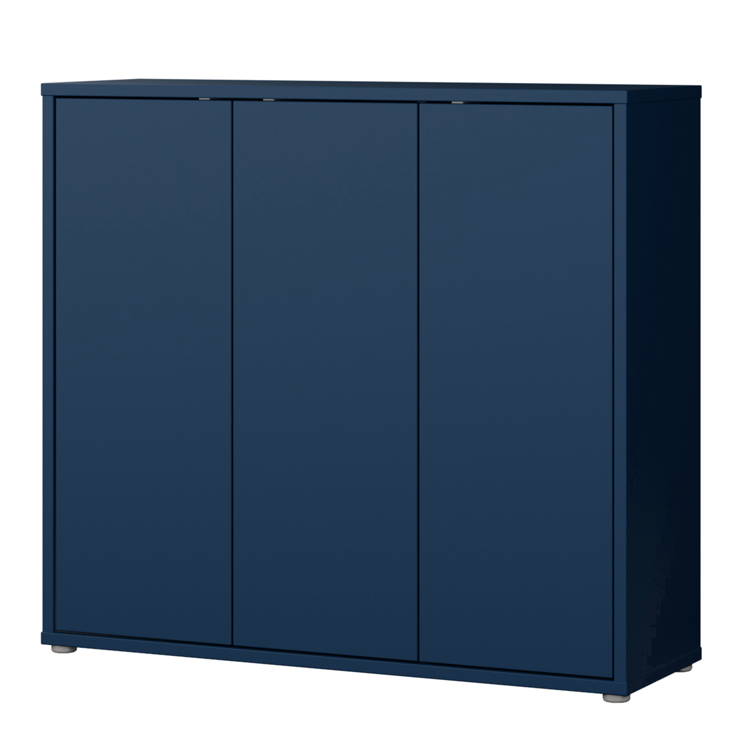 Alice Springs Shoe Cabinet with 3 Doors Push-to-Open in Night Blue