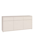 Alice Springs 3 Door 3 Drawer Sideboard with Push-to-Open Drawers in Sand