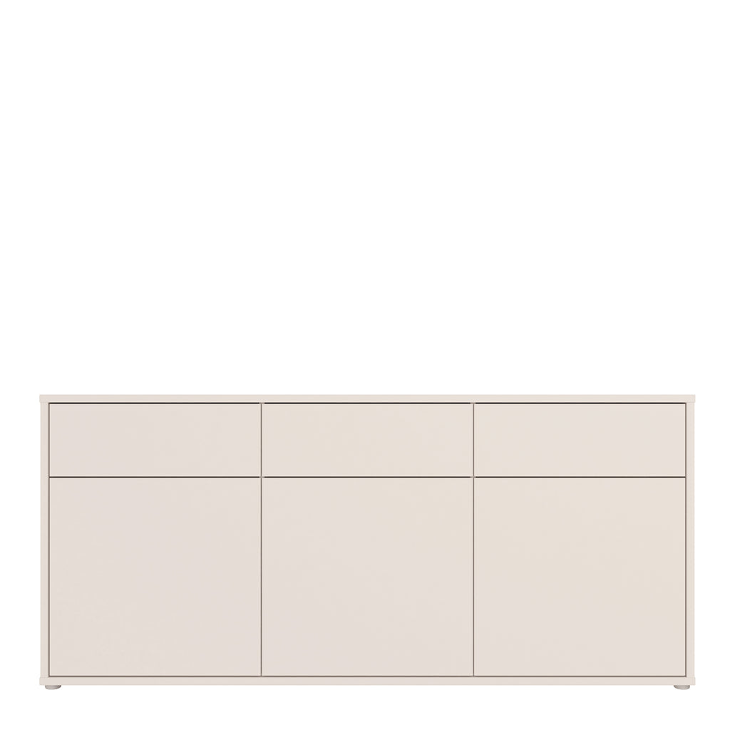 Alice Springs 3 Door 3 Drawer Sideboard with Push-to-Open Drawers in Sand