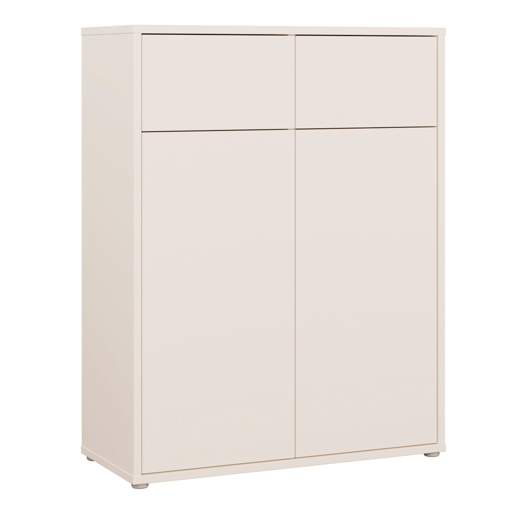 Alice Springs Storage Cabinet with 2 Doors & 2 Drawers with Push-to-Open in Sand