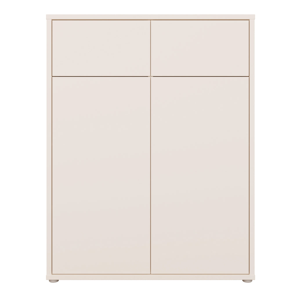 Alice Springs Storage Cabinet with 2 Doors & 2 Drawers with Push-to-Open in Sand