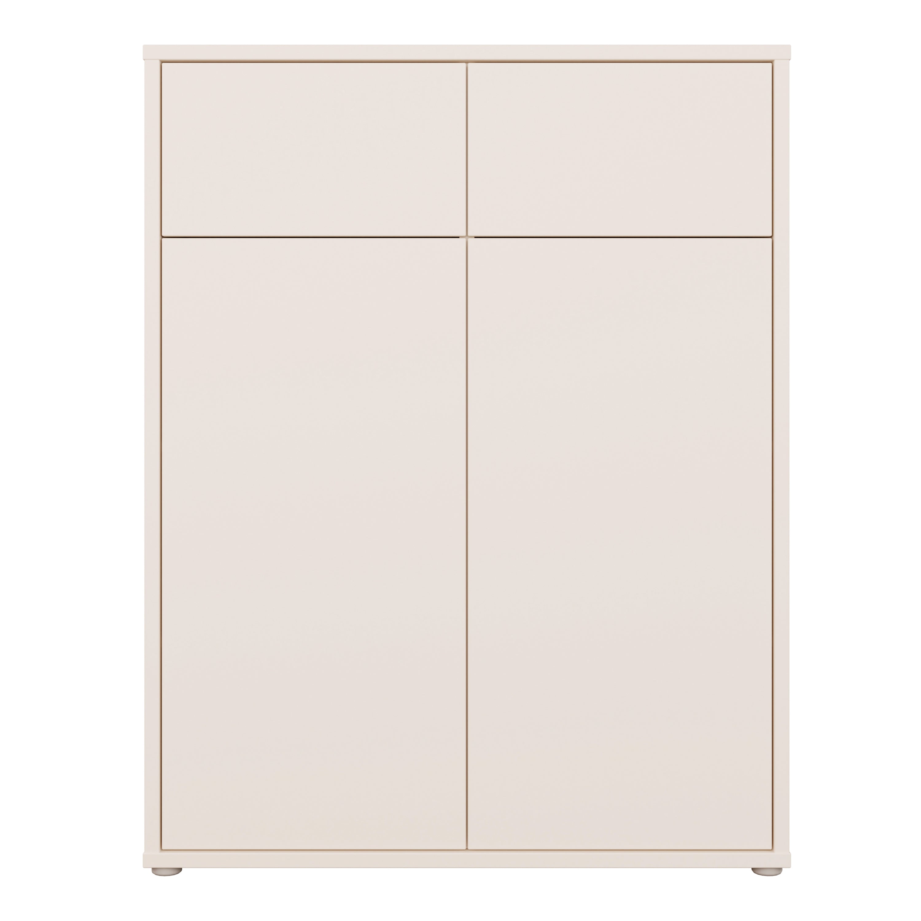Alice Springs Storage Cabinet with 2 Doors & 2 Drawers with Push-to-Open in Sand