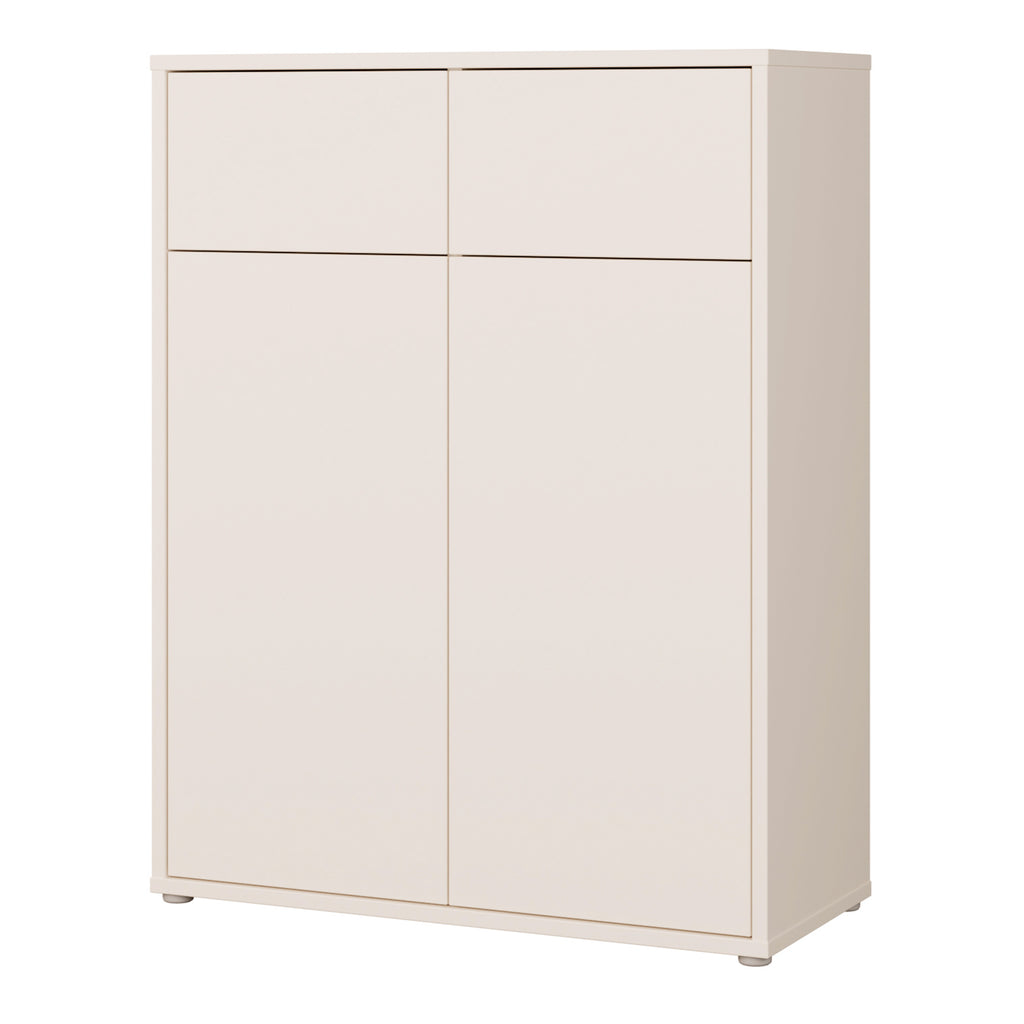 Alice Springs Storage Cabinet with 2 Doors & 2 Drawers with Push-to-Open in Sand