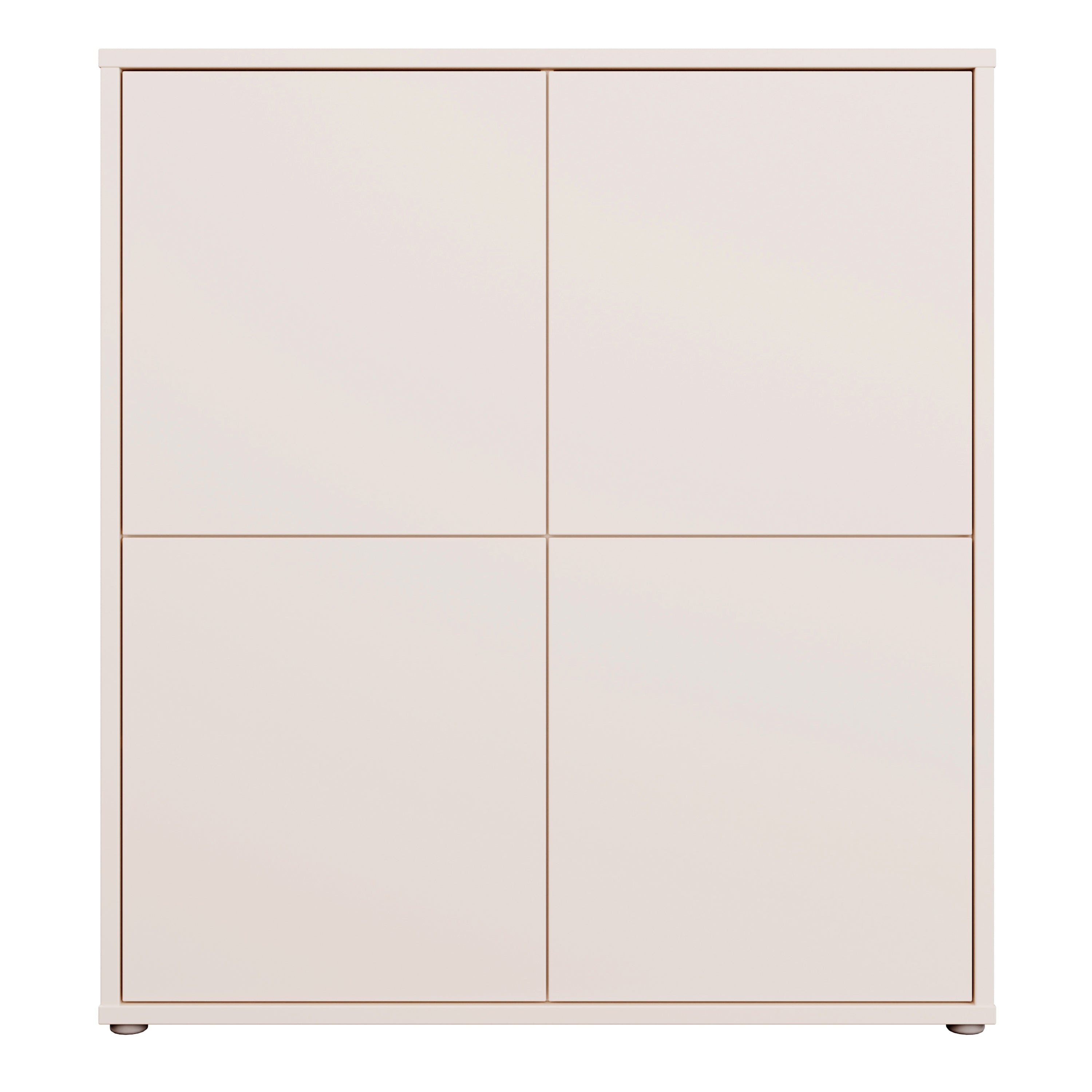 Alice Springs 4 Door Storage Cabinet with Push-to-Open Doors in Sand