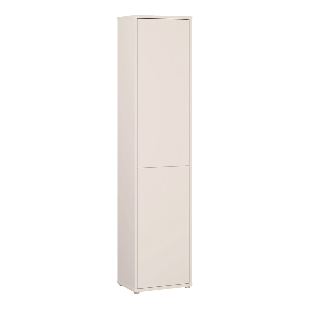 Alice Springs Narrow Tall Cupboard with 2 Push-to-Open Doors in Sand