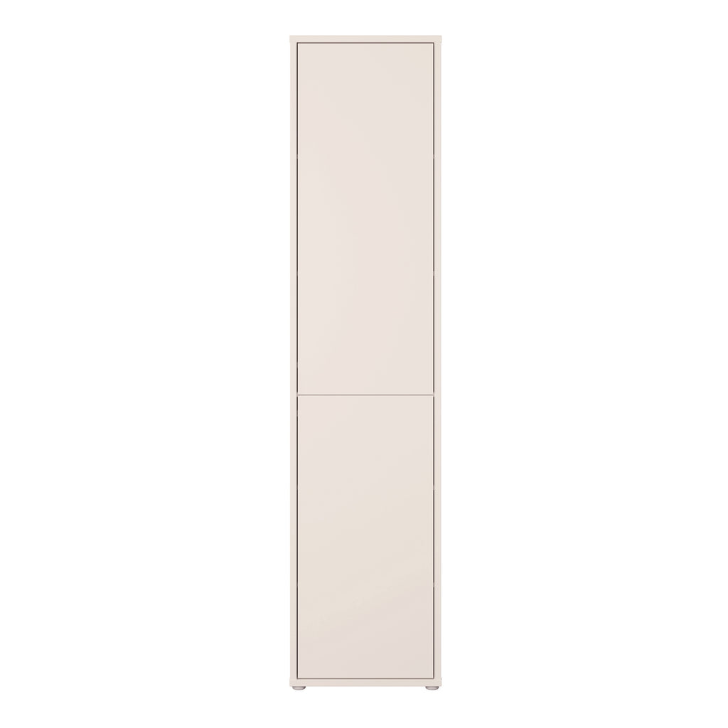 Alice Springs Narrow Tall Cupboard with 2 Push-to-Open Doors in Sand