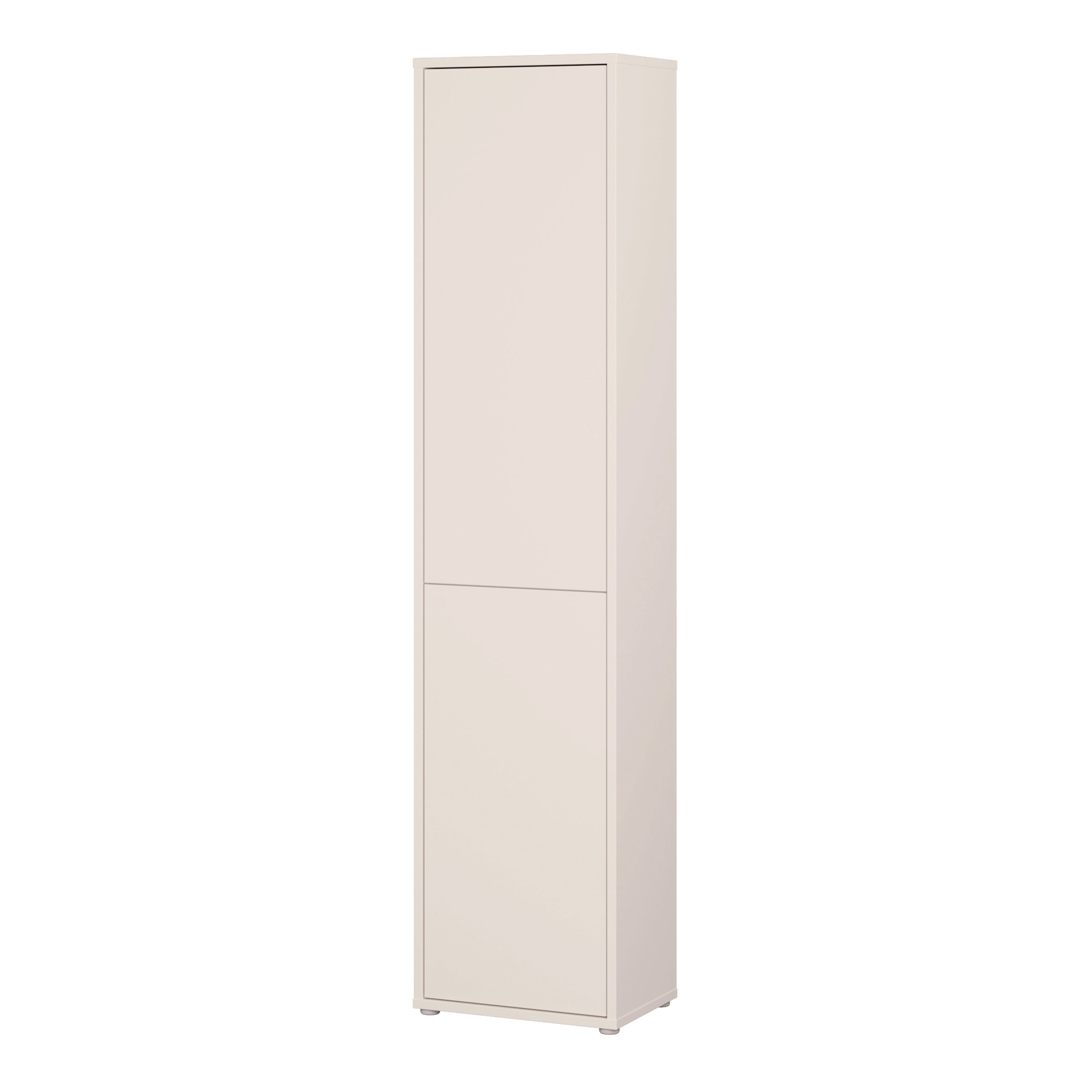 Alice Springs Narrow Tall Cupboard with 2 Push-to-Open Doors in Sand