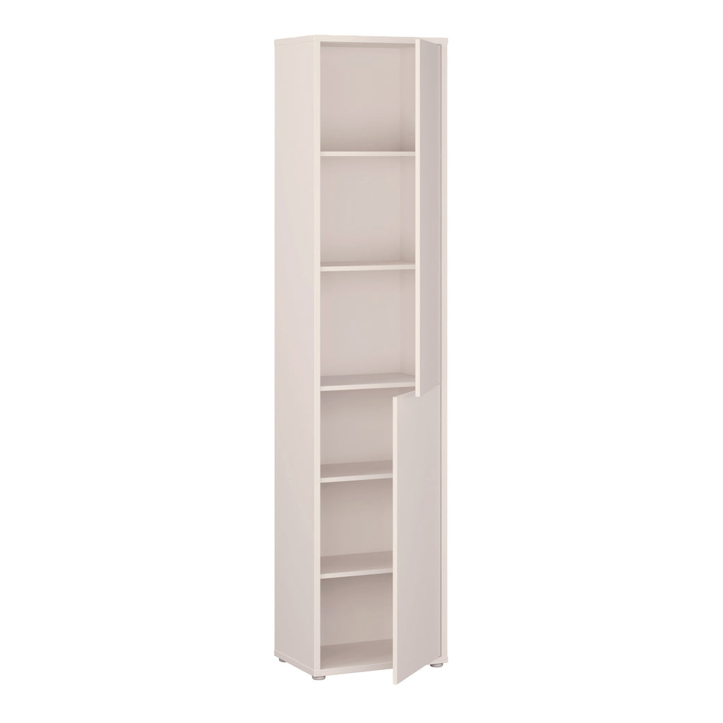 Alice Springs Narrow Tall Cupboard with 2 Push-to-Open Doors in Sand