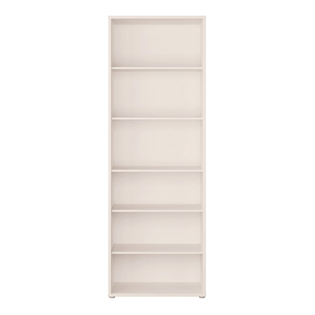Alice Springs Tall Wide Bookcase with 5 Shelves in Sand