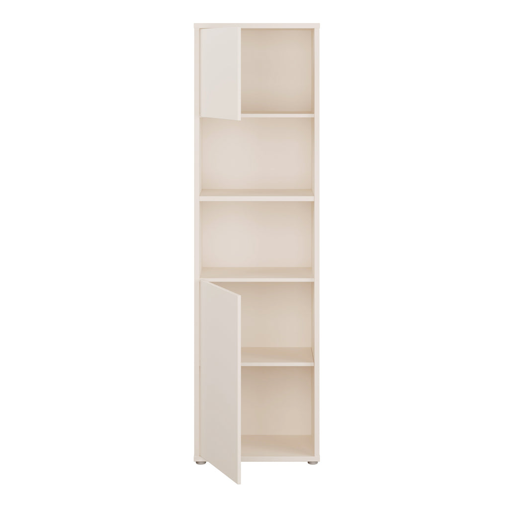 Alice Springs Tall Storage Cabinet with 2 Push-to-Open Doors & 1 Shelf in Sand