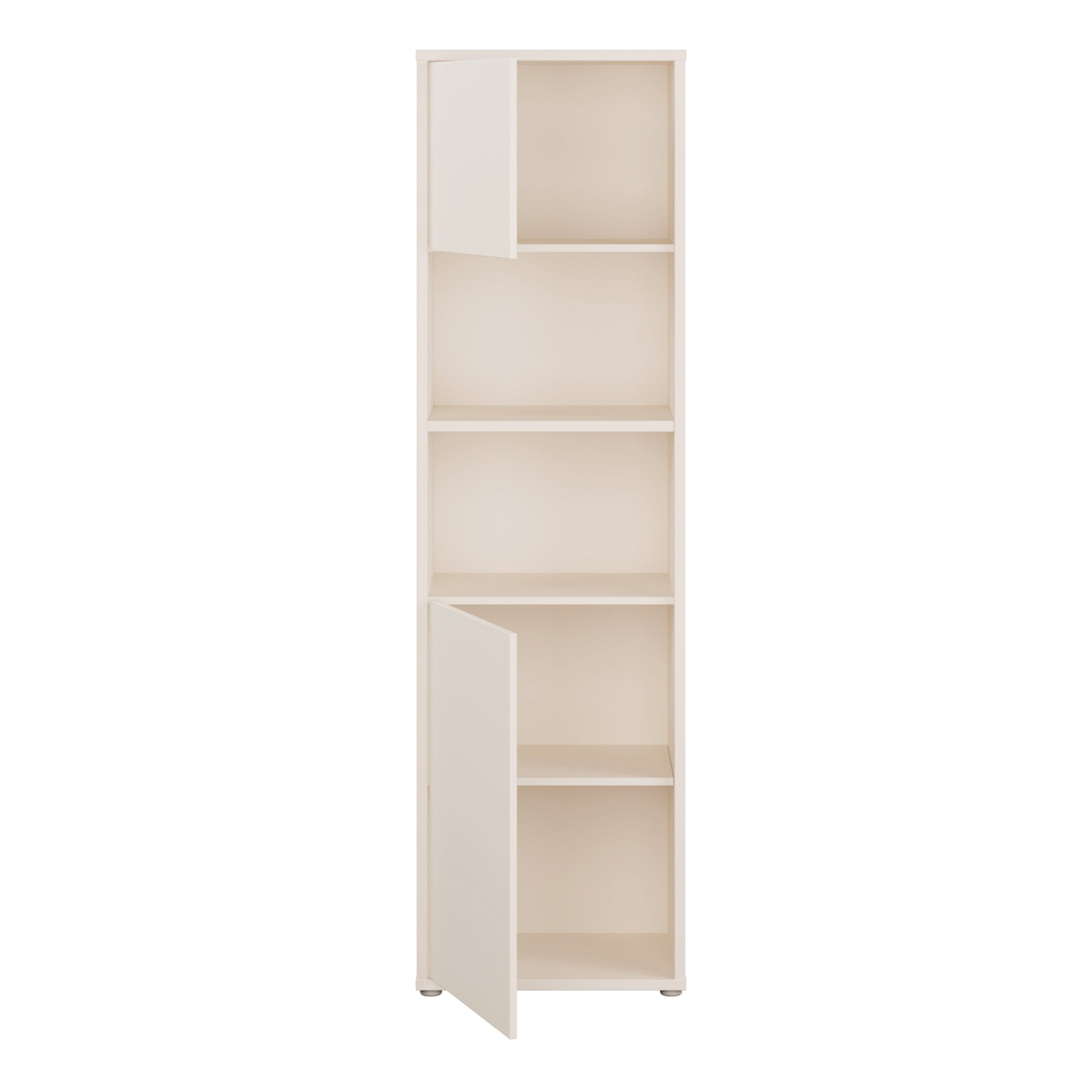 Alice Springs Tall Storage Cabinet with 2 Push-to-Open Doors & 1 Shelf in Sand
