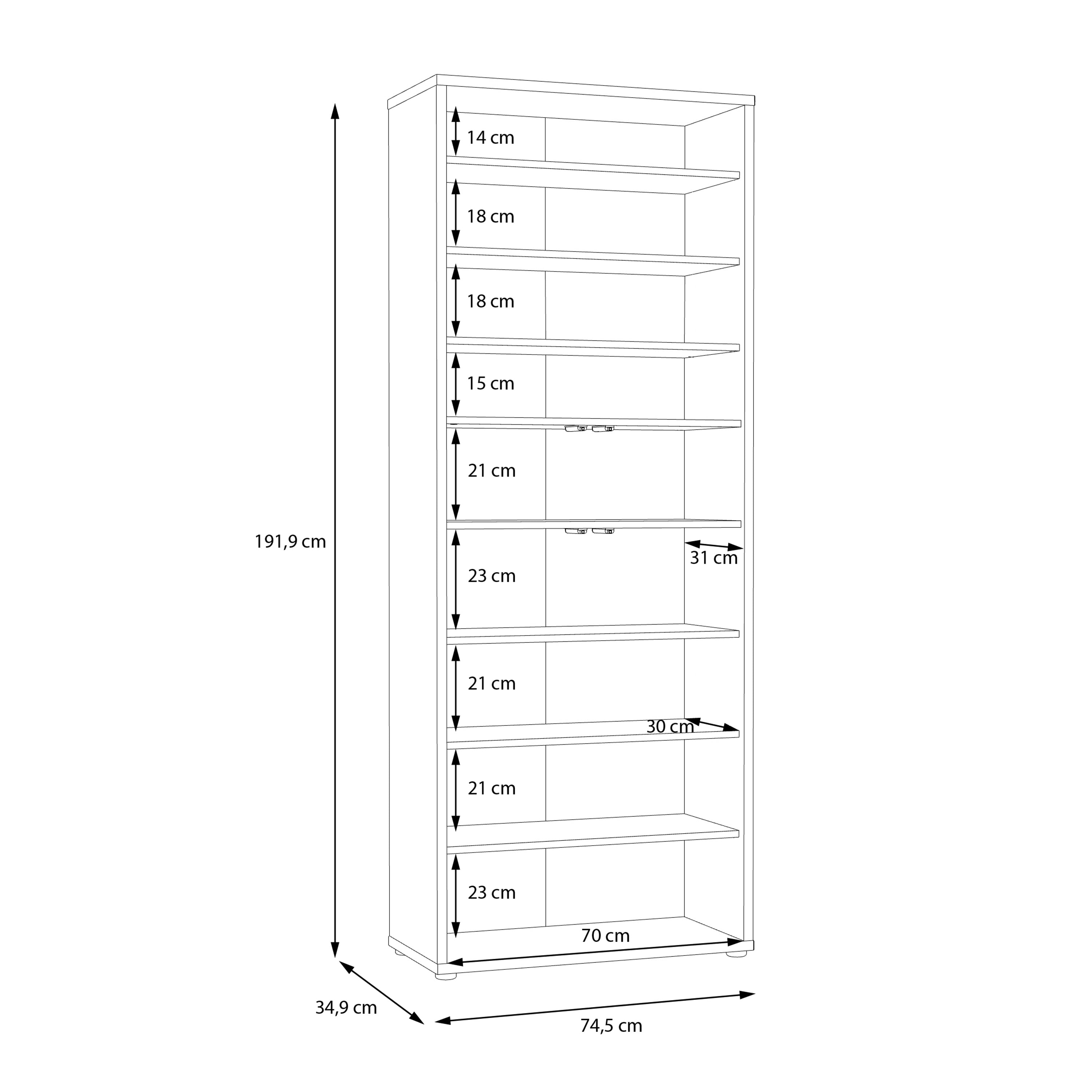 Alice Springs Shoe Cabinet with 4 Doors Push-to-Open in Artisan Oak and Sage Green Doors