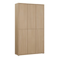 Alice Springs Tall Shoe Cabinet with 6 Doors Push-to-Open in Elegancia Oak