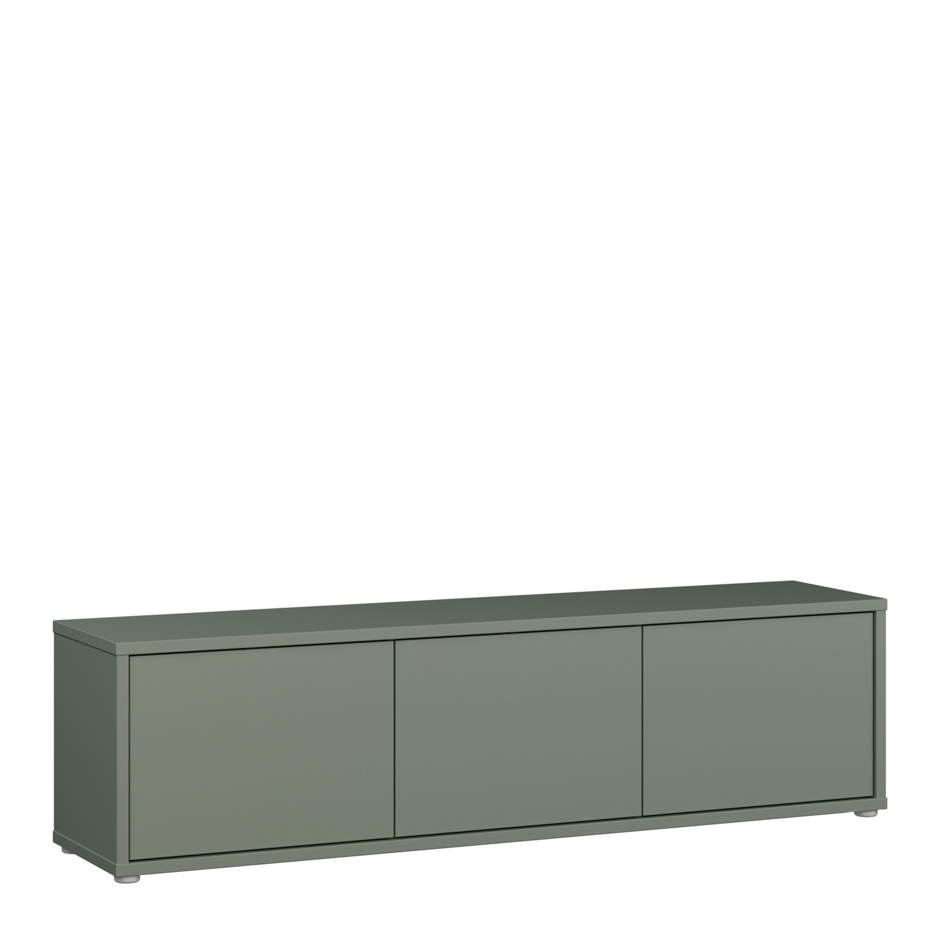 Alice Springs Wide TV Cabinet with 3 Doors Push-to-Open in Sage Green