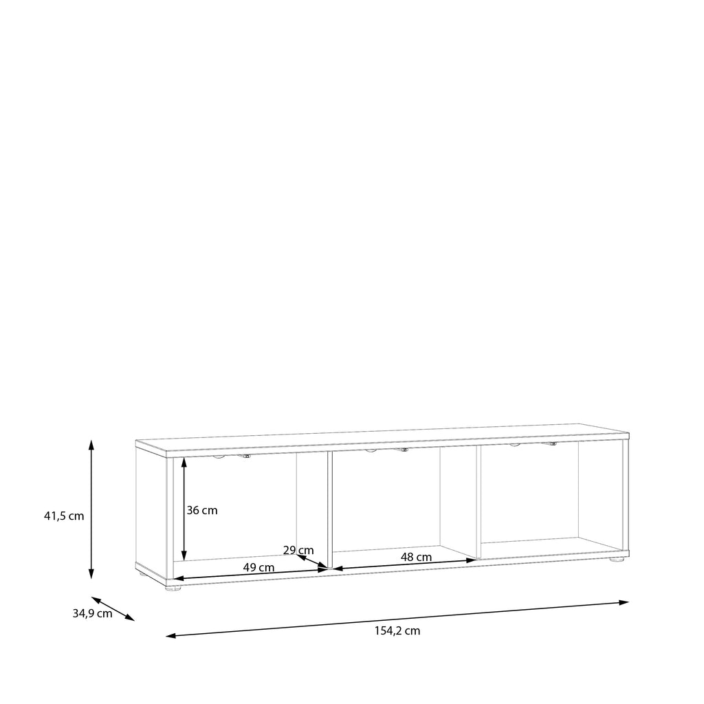 Alice Springs Wide TV Cabinet with 3 Doors Push-to-Open in Sage Green
