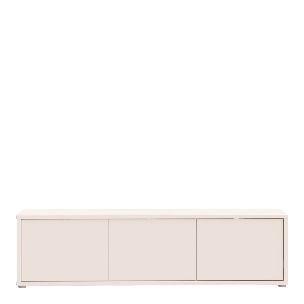 Alice Springs Wide TV Cabinet with 3 Doors Push-to-Open in Sand
