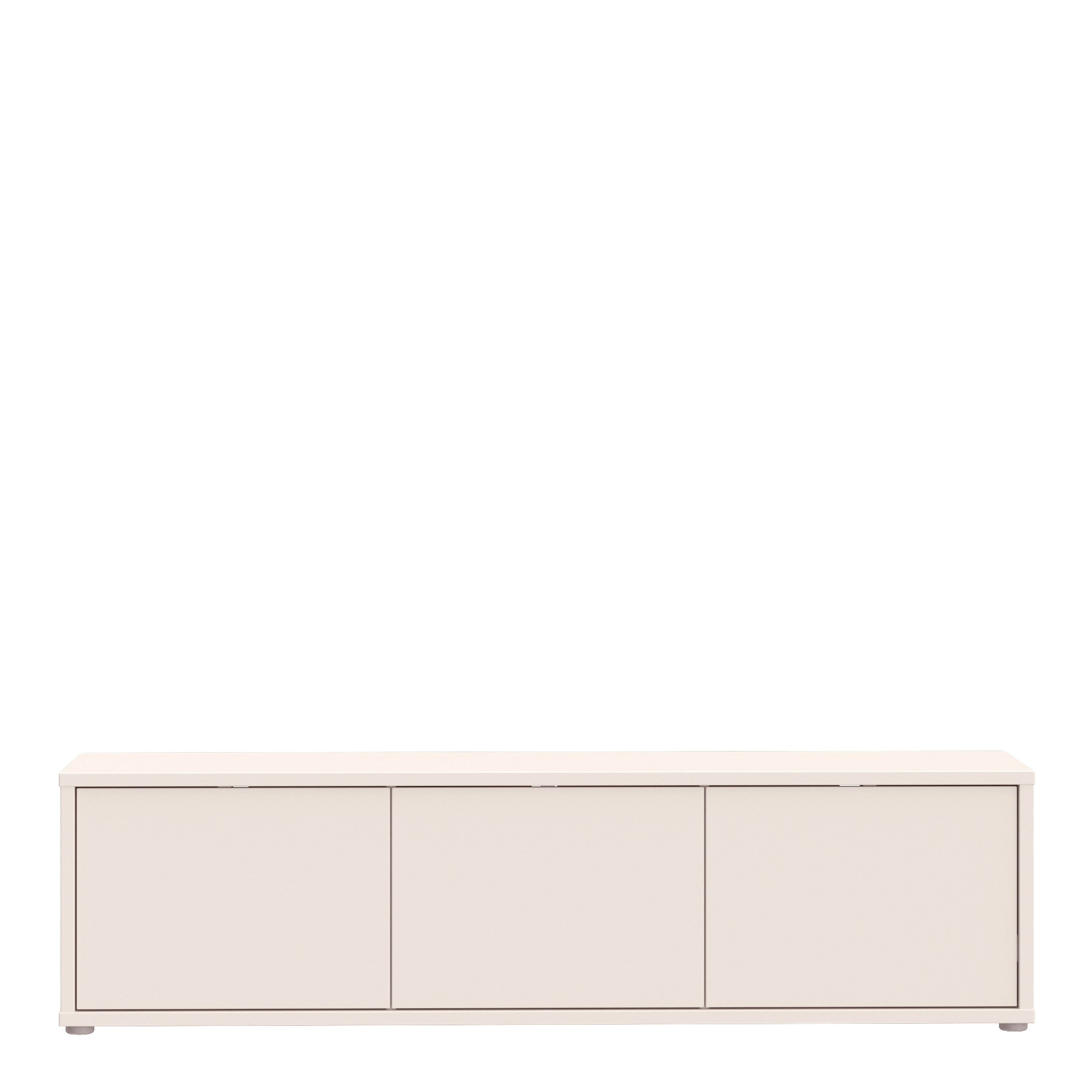 Alice Springs Wide TV Cabinet with 3 Doors Push-to-Open in Sand