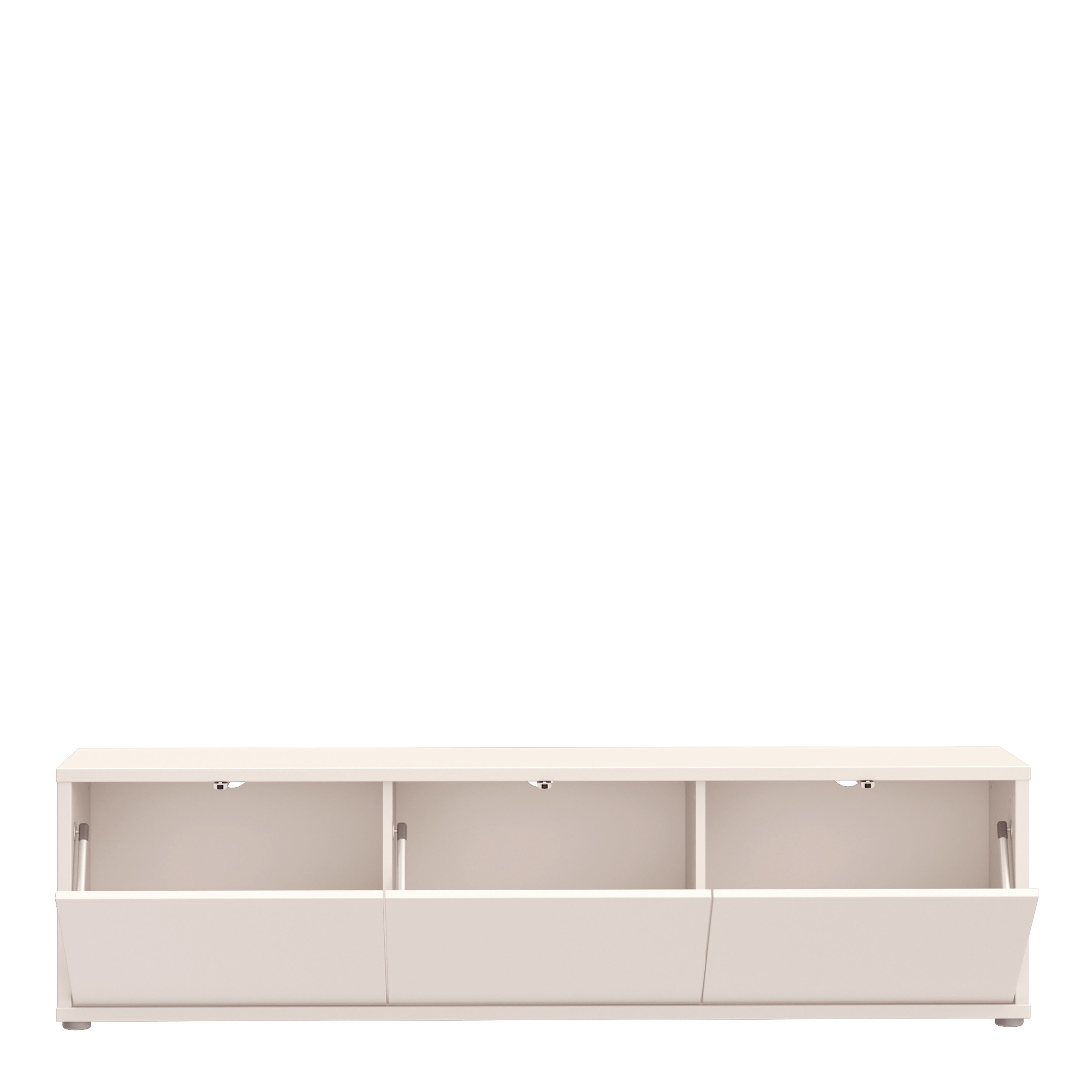 Alice Springs Wide TV Cabinet with 3 Doors Push-to-Open in Sand