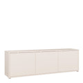 Alice Springs Large TV Cabinet with 3 Doors Push-to-Open in Sand