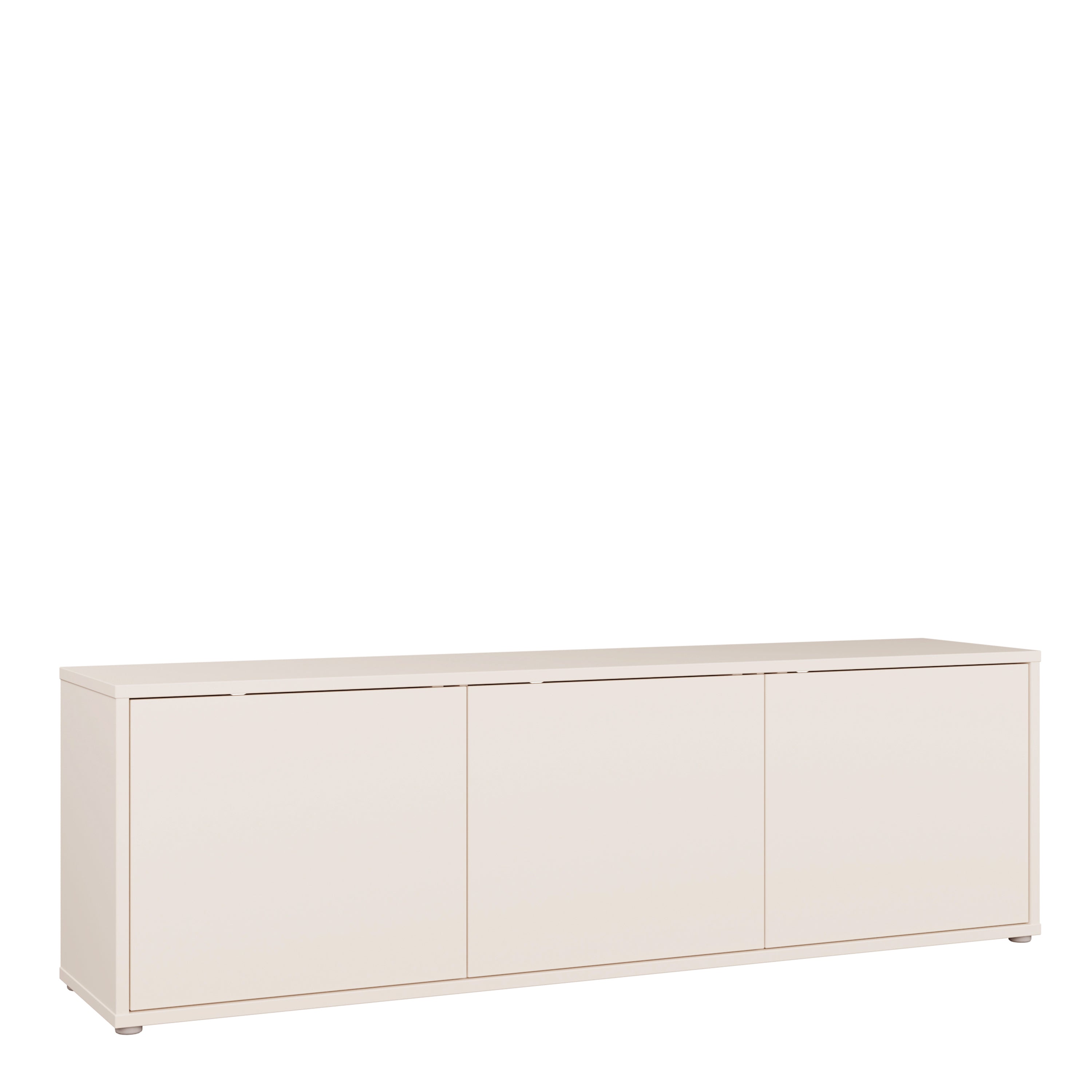 Alice Springs Large TV Cabinet with 3 Doors Push-to-Open in Sand