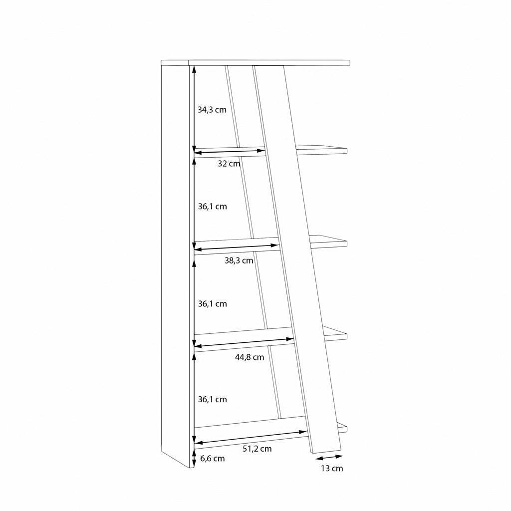 Natta 5-Tier Shelving Unit in Sand