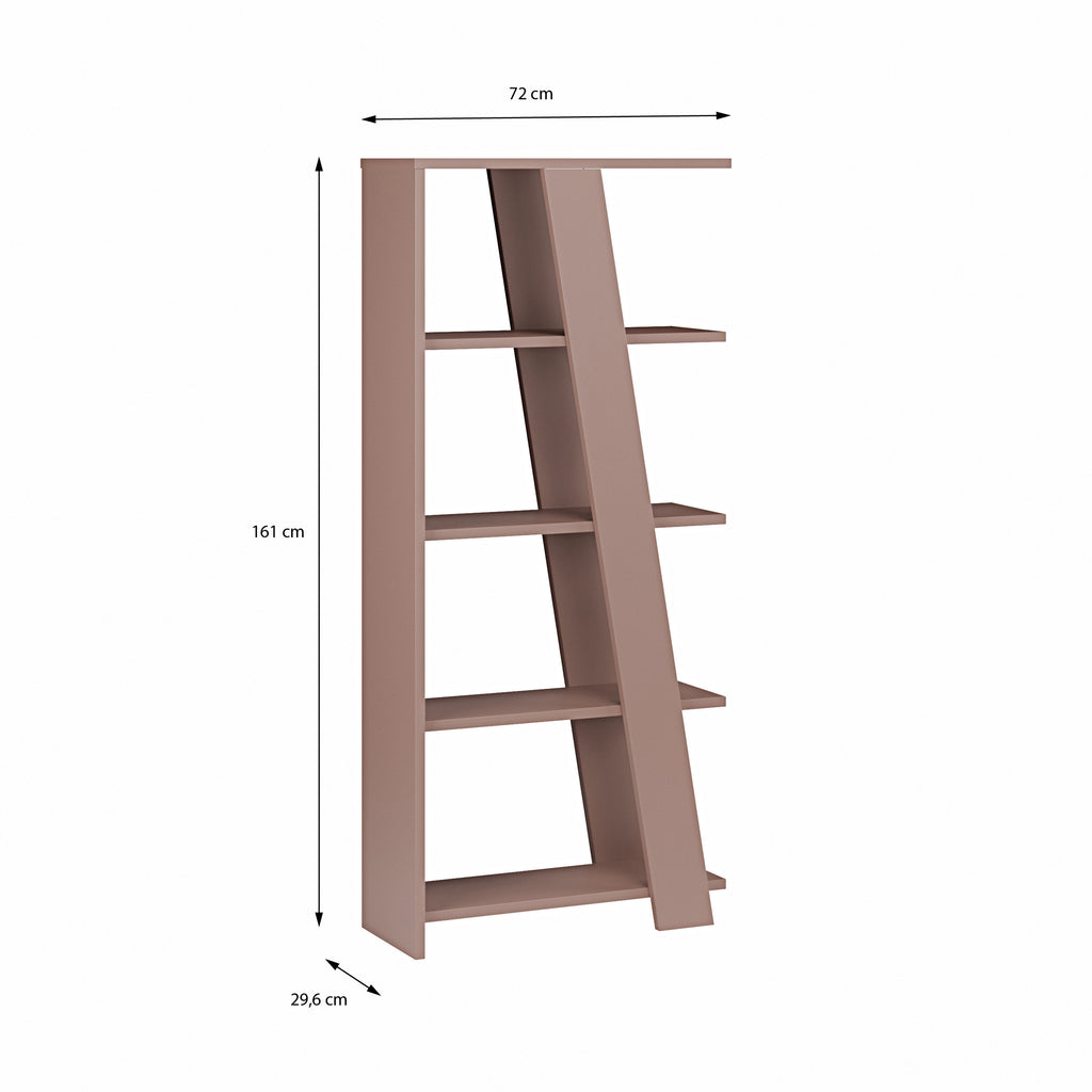 Natta 5-Tier Shelving Unit in Teracotta