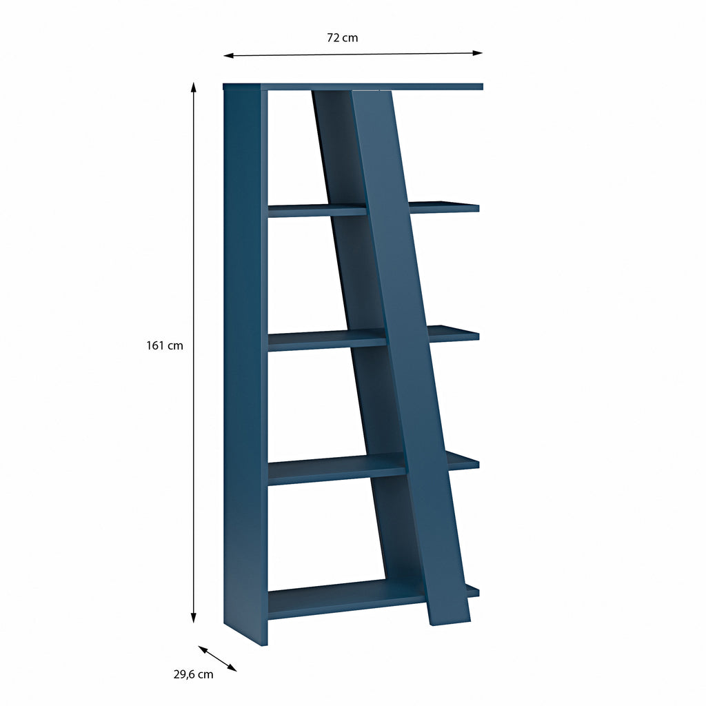Natta 5-Tier Shelving Unit in Night Blue