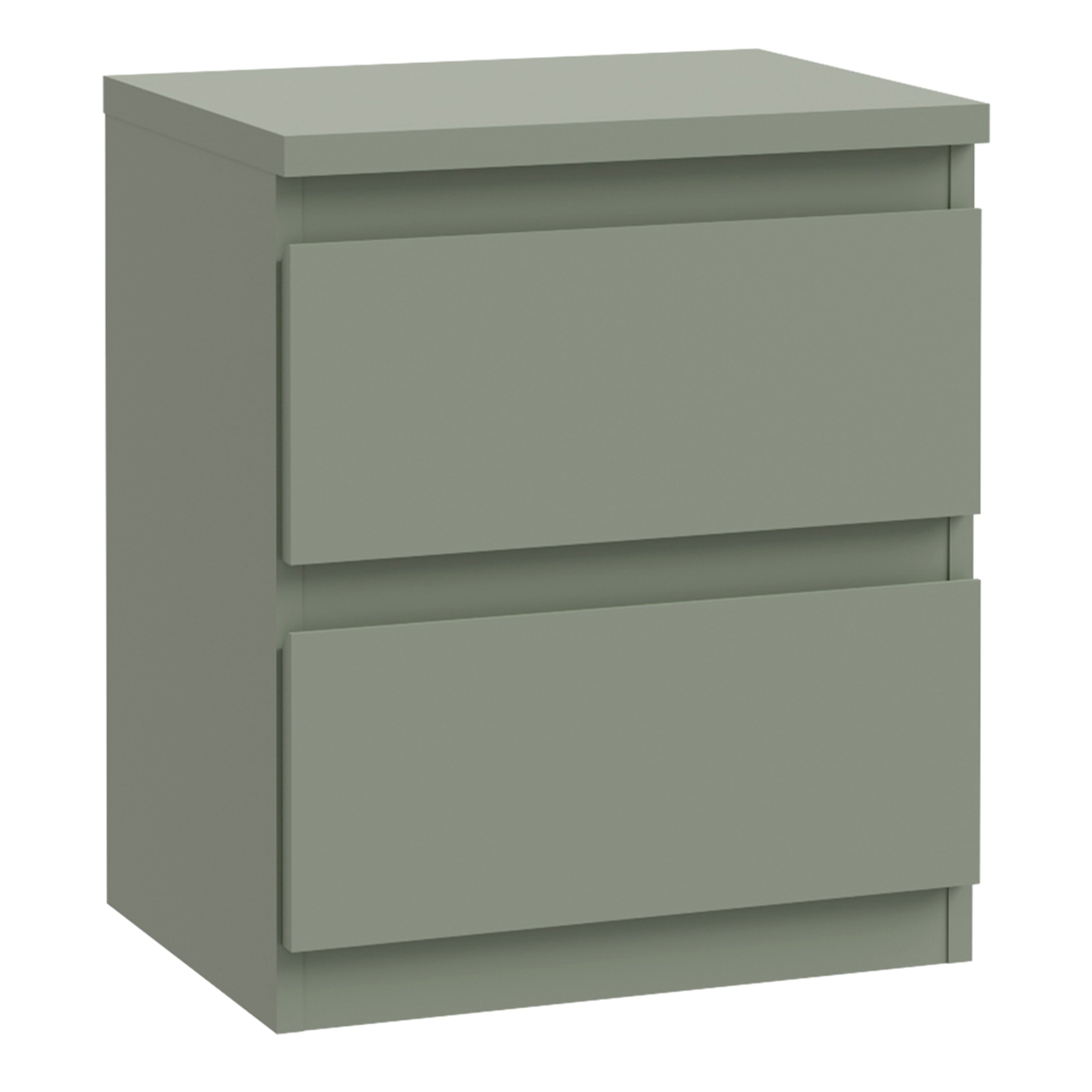 Edmore 2 Drawer Bedside Table in Sage Green