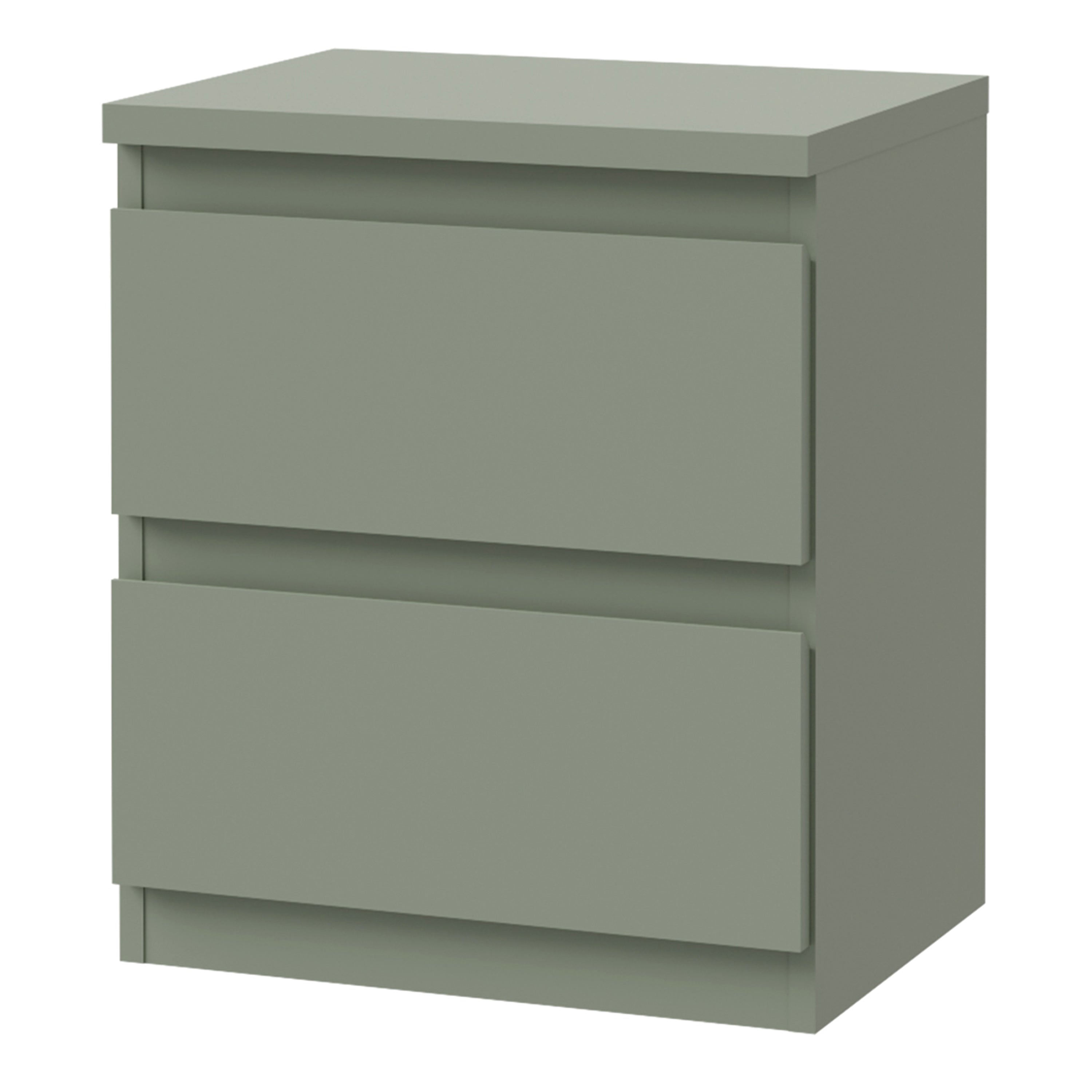 Edmore 2 Drawer Bedside Table in Sage Green