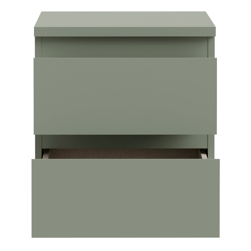 Edmore 2 Drawer Bedside Table in Sage Green