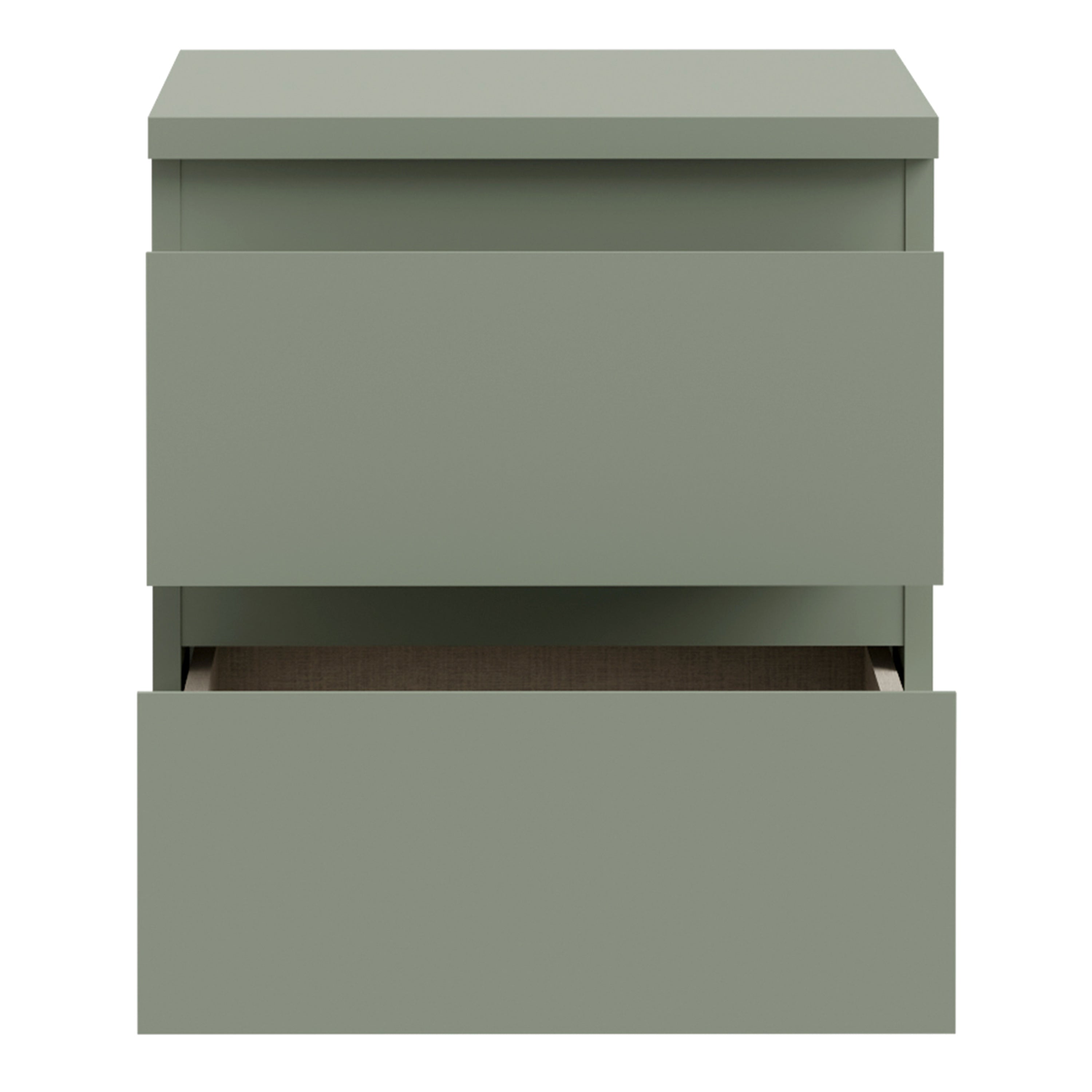 Edmore 2 Drawer Bedside Table in Sage Green