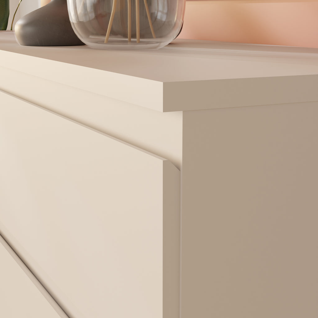 Edmore 3 Drawer Bedside Chest in Light Grey