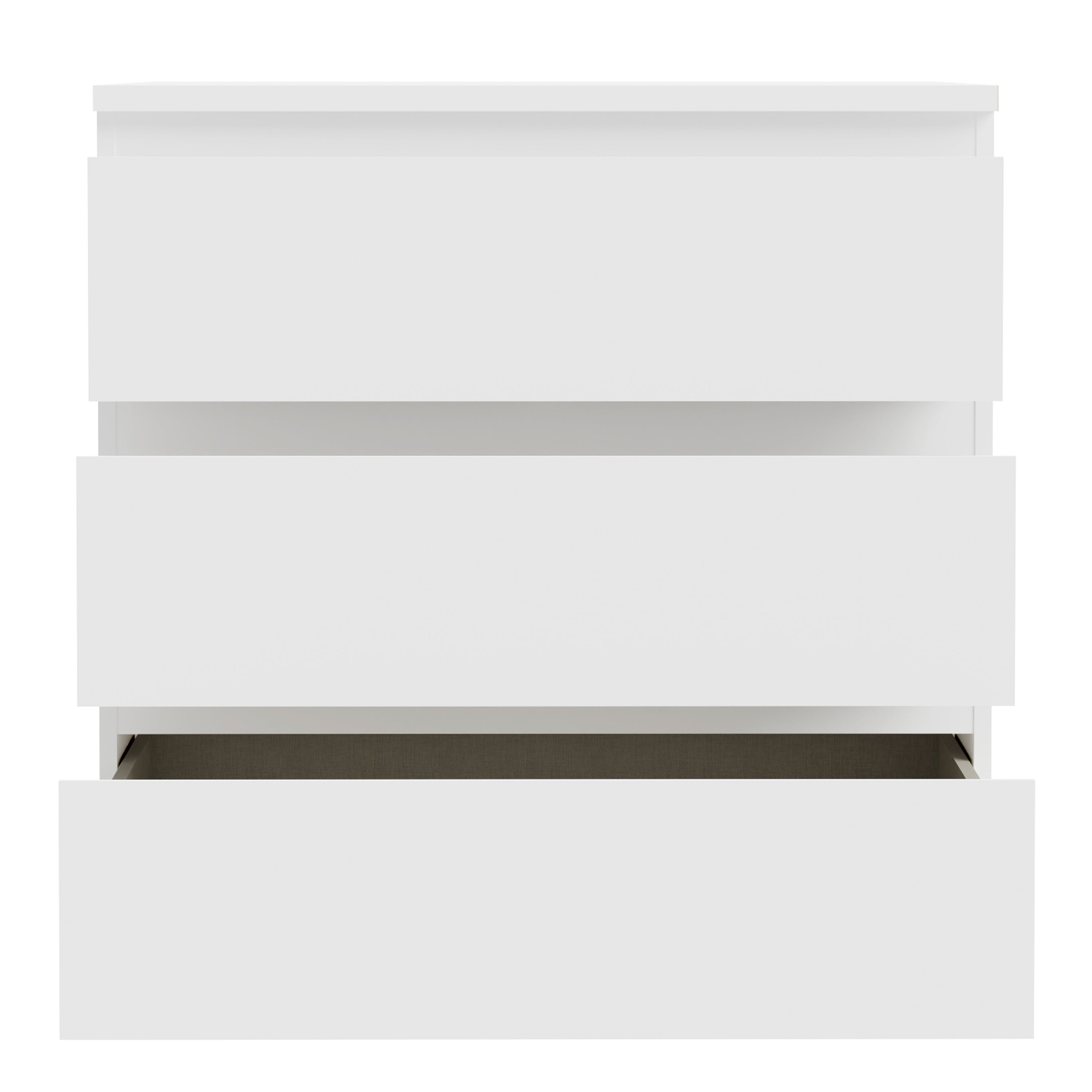 Edmore 3 Drawer Chest in White