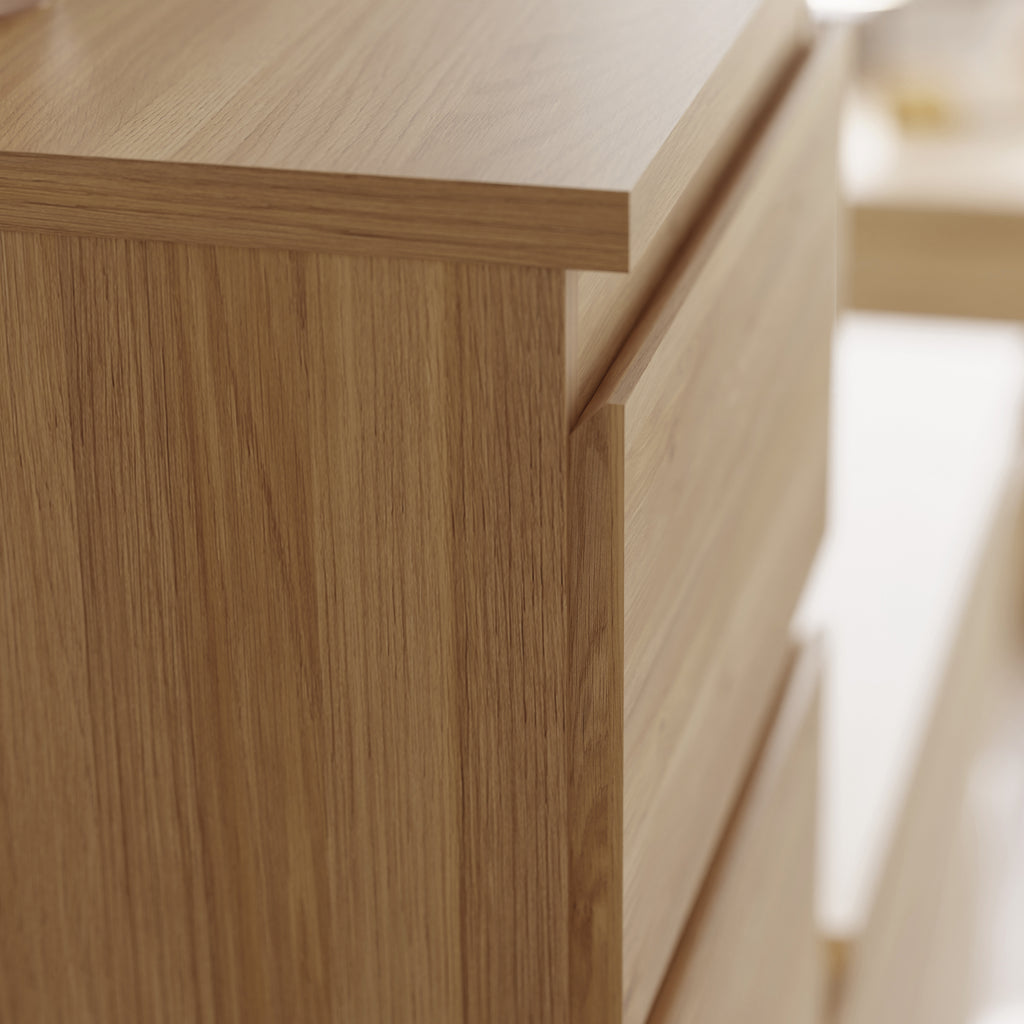 Edmore 3 Drawer Chest in Mauvella Oak