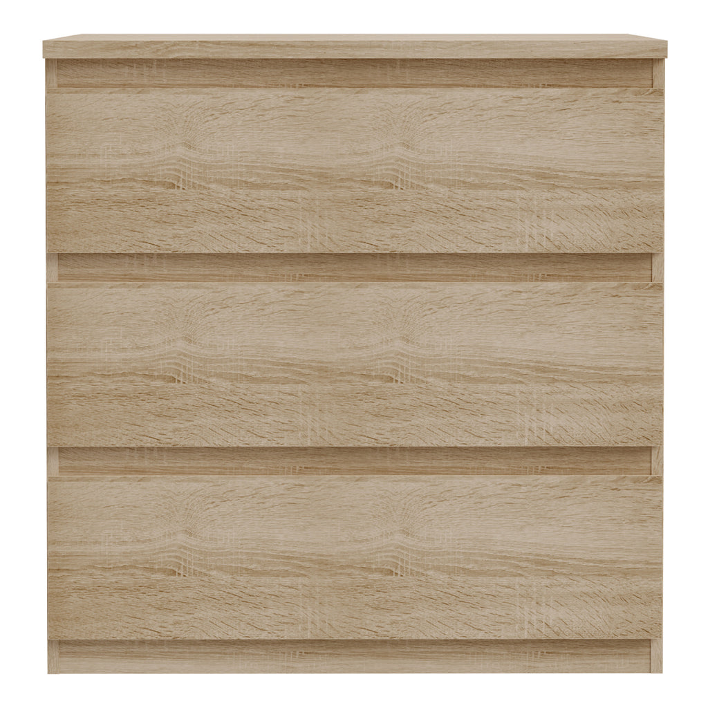 Edmore 3 Drawer Chest in Sonoma Oak