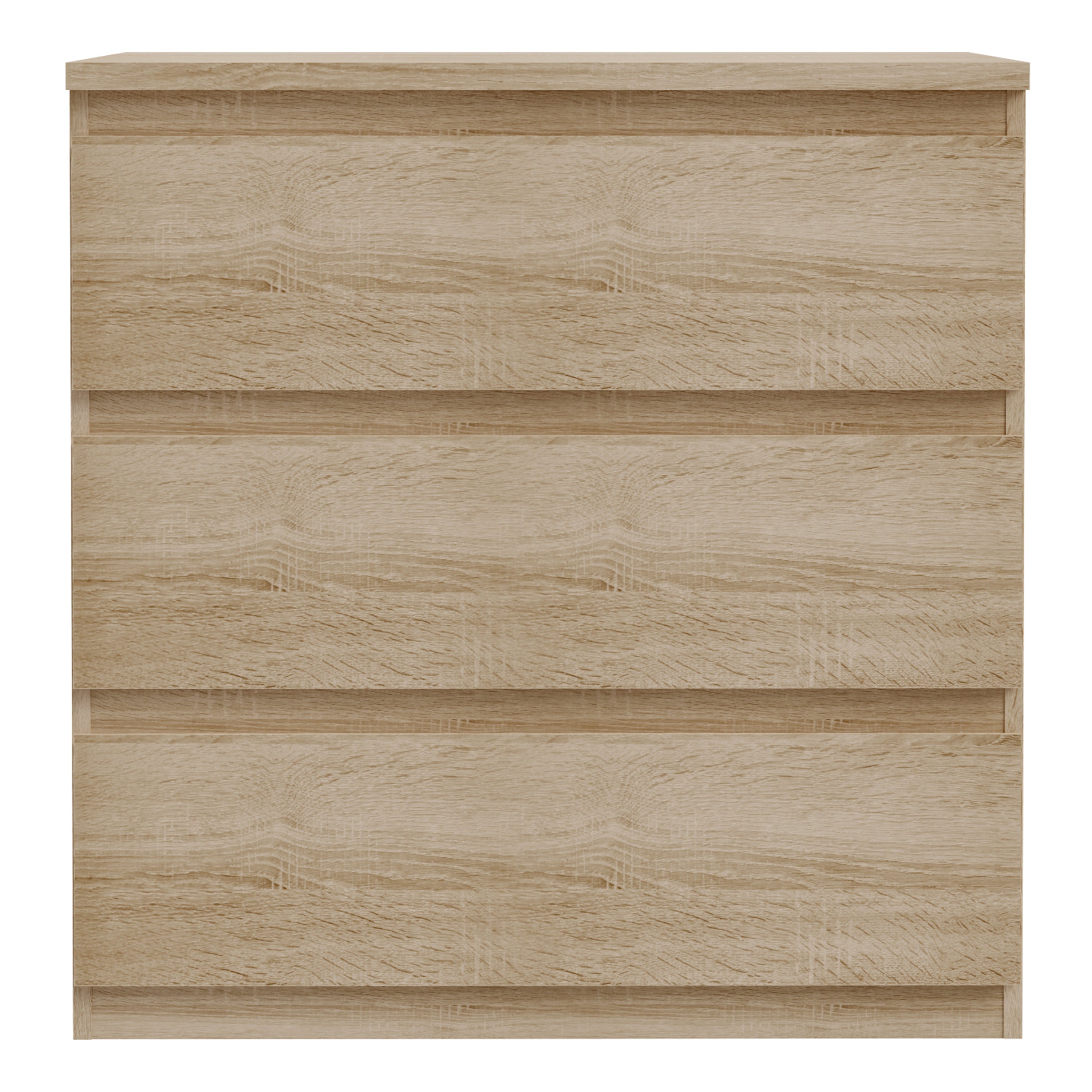 Edmore 3 Drawer Chest in Sonoma Oak