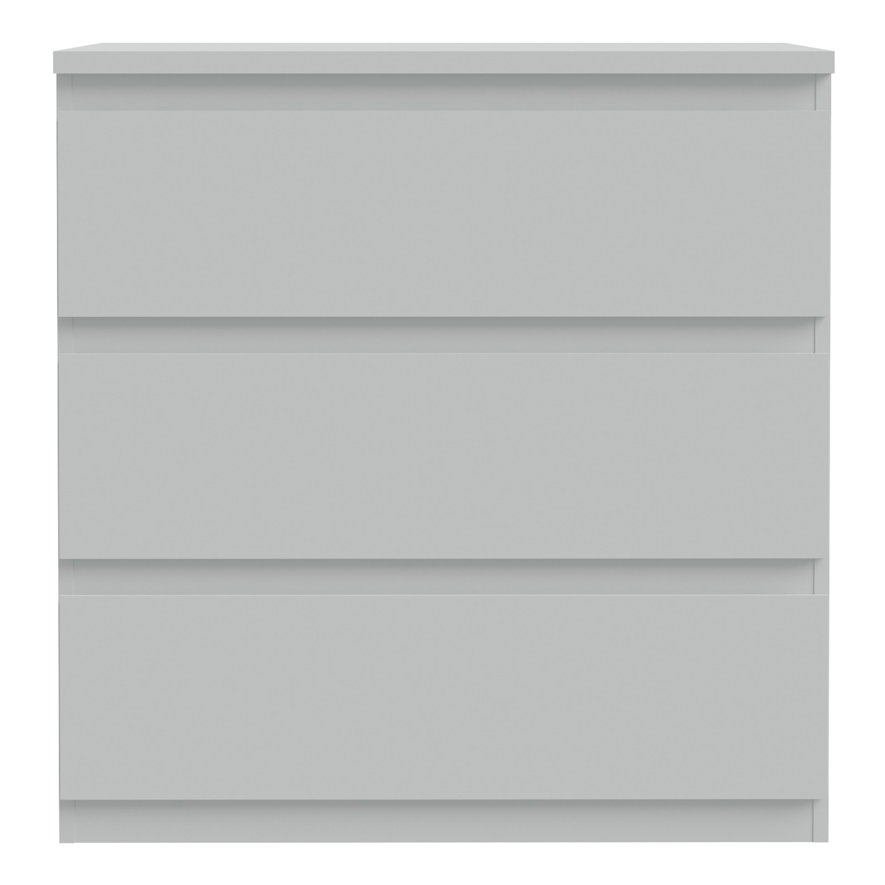 Edmore 3 Drawer Chest in Light Grey