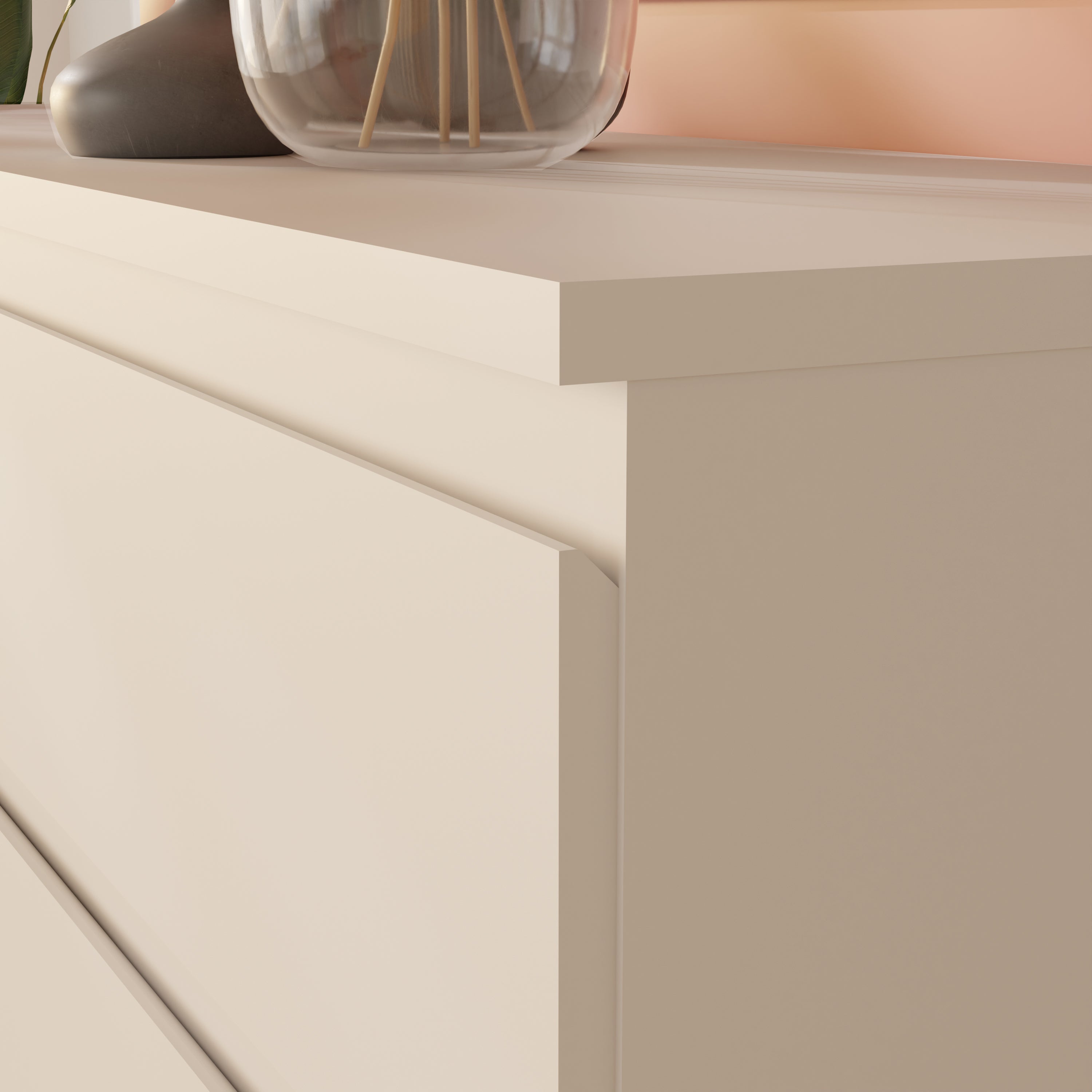 Edmore 3 Drawer Chest in Light Grey