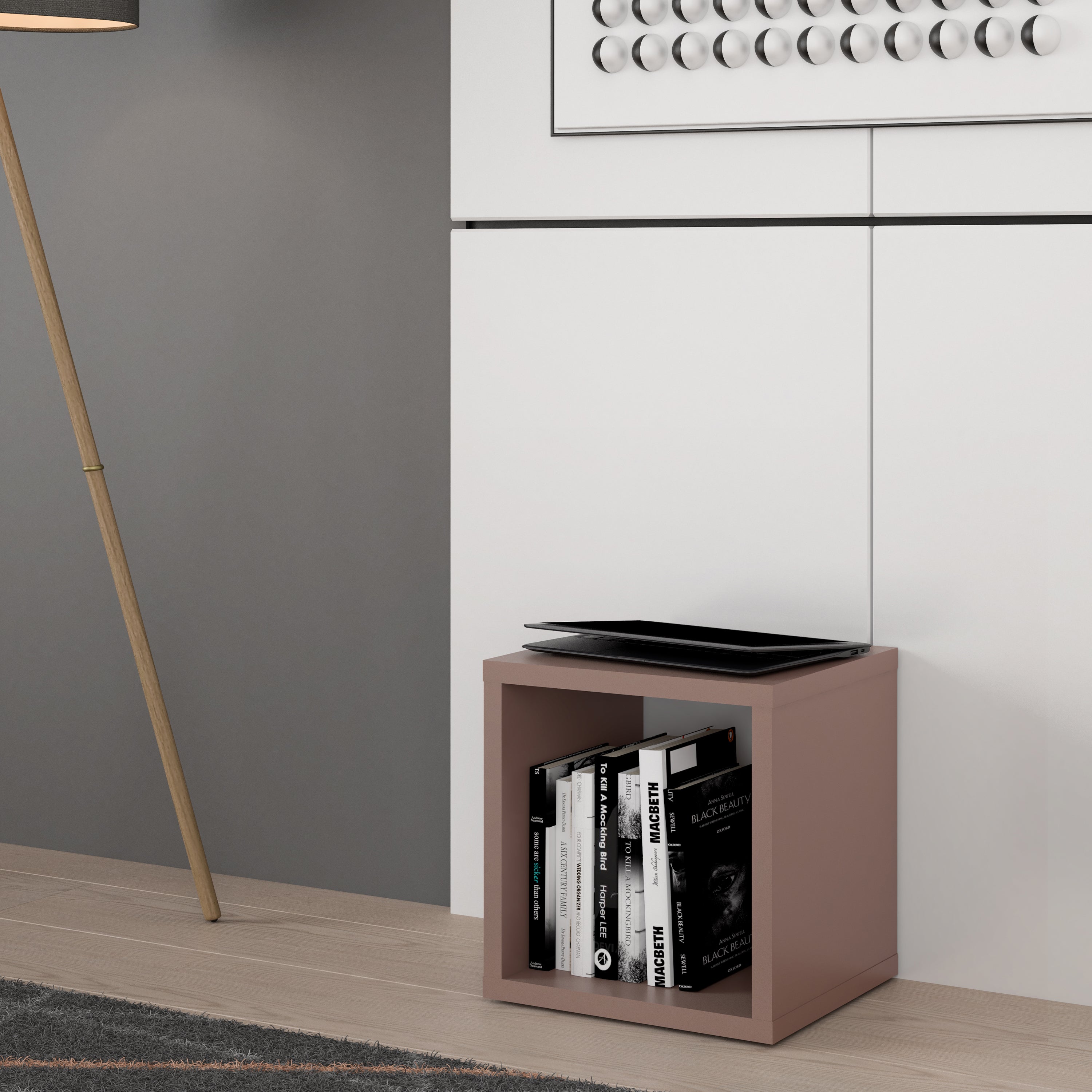 Mauro Singular Storage Unit in Terracotta