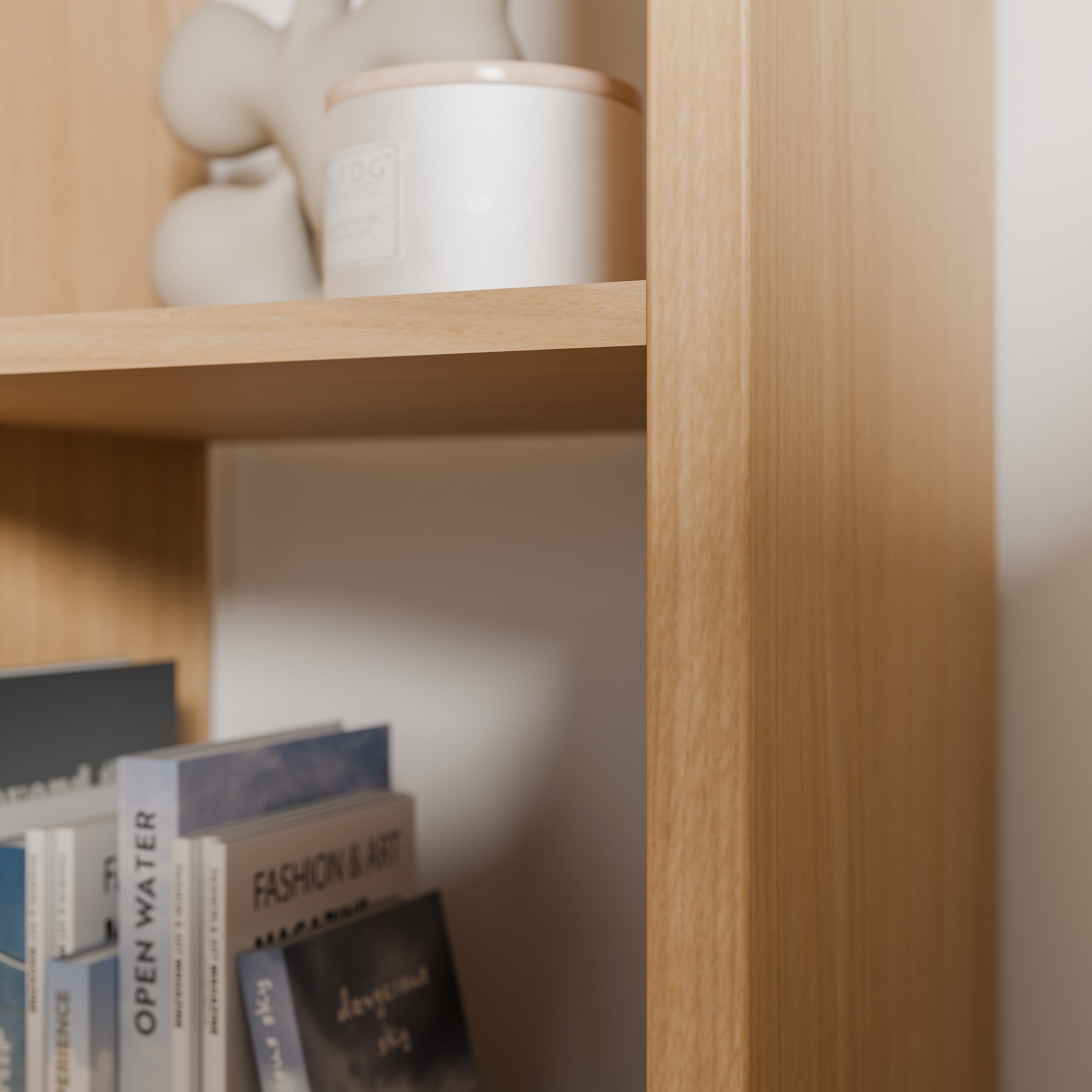 Mauro 1 Shelf Storage Unit in Elegancia Oak