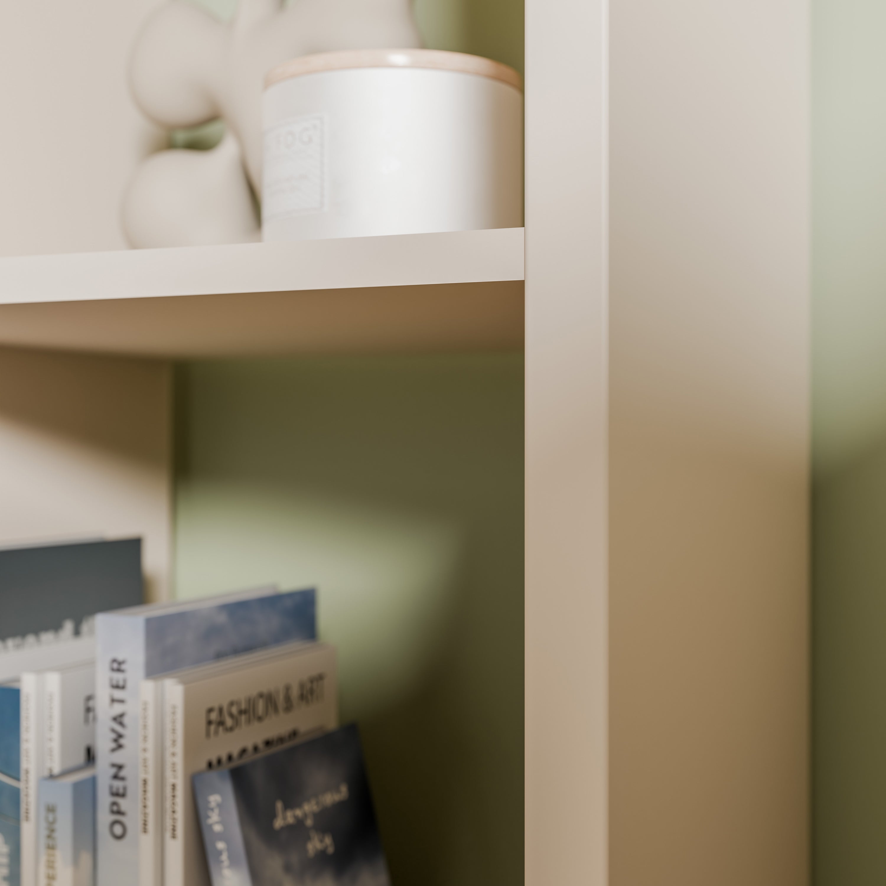 Mauro 1 Shelf Storage Unit in Sand